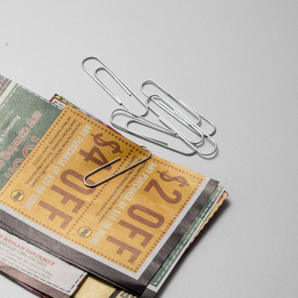 Paper Clips, Large, Silver, Steel, PK1000