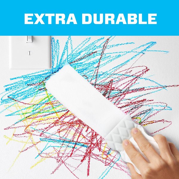 Scrubber Sponge, Extra Durable, White, 4-3/5