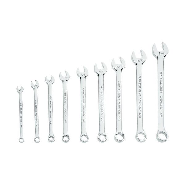 Combination Wrench Set, 9-Piece