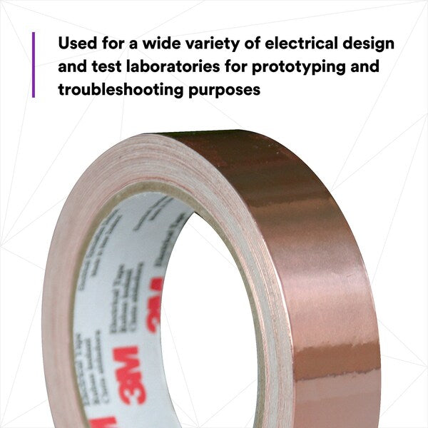 Foil Tape, 1/2 In. x 18 Yd., Copper, PK18