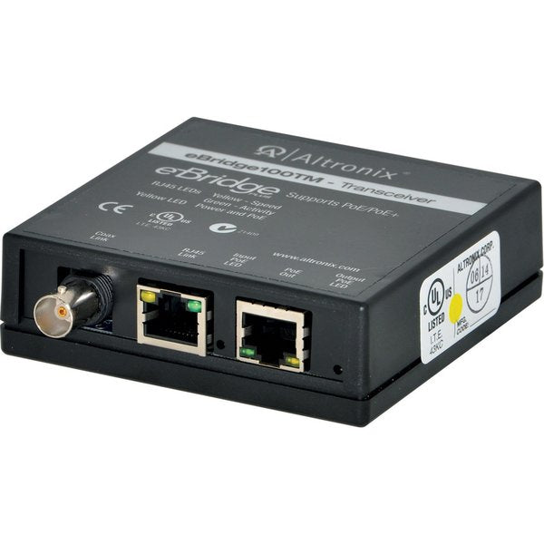PoE Transceiver, 1 Cam. Input, 3-1/2