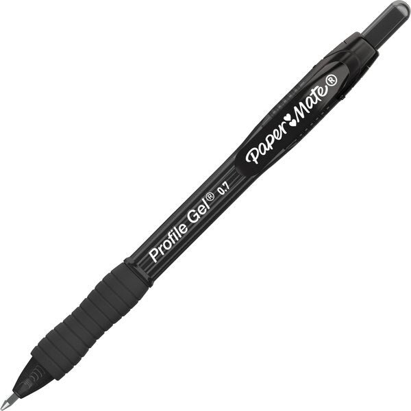 Profile Gel Pen, 0.7mm, Black, PK36