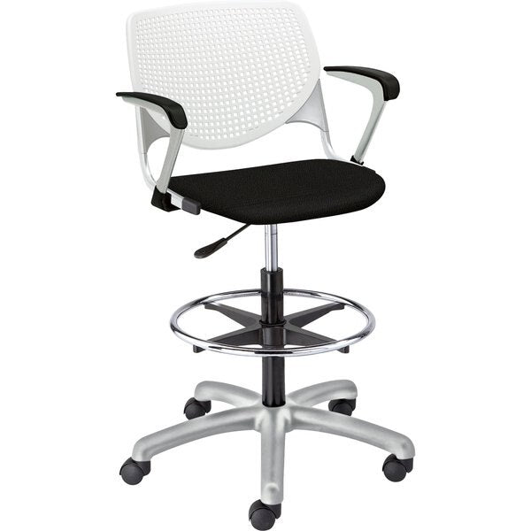 Poly Adjustable Stool, Perforated Back