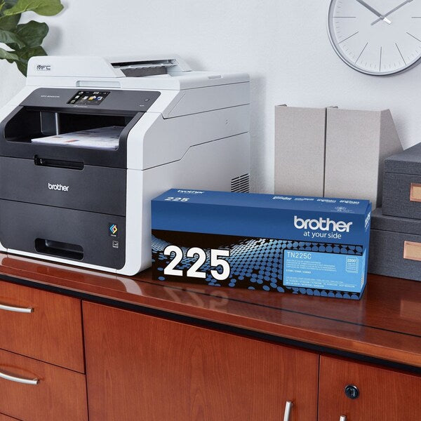 Toner For TN225C Cyan, 2.2K Pages