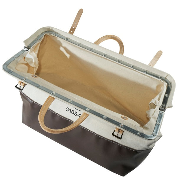 Wide-Mouth Tool Bag, #8 Canvas, 1 Pockets, natural, 15