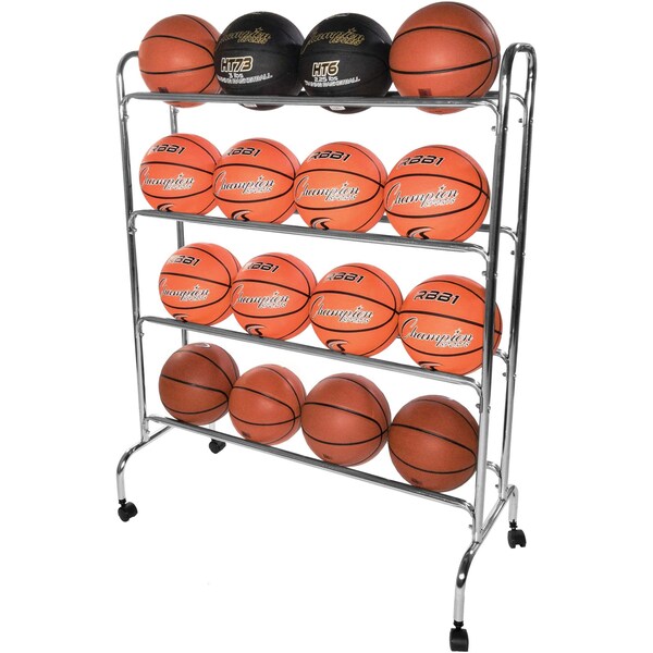 Basketball Cart, 4 tier, 16 ball capacity