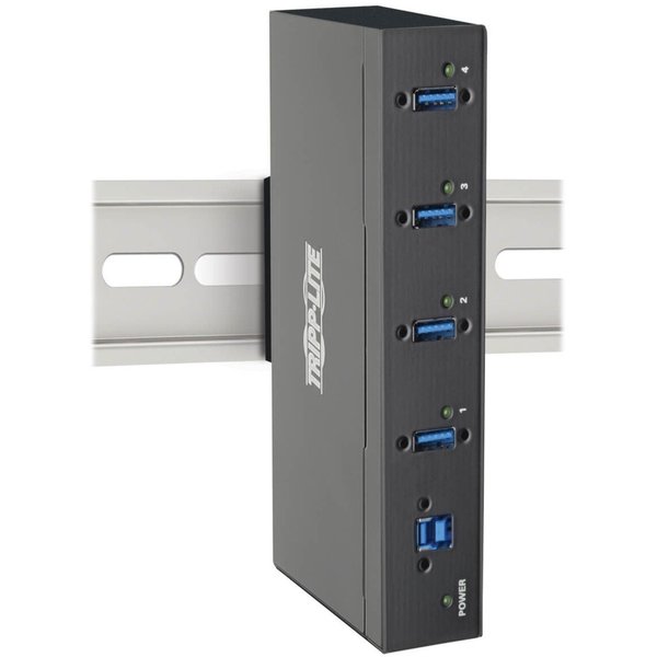 USB Hub, 4-Port, Industrial, 15KV ESD, Metal