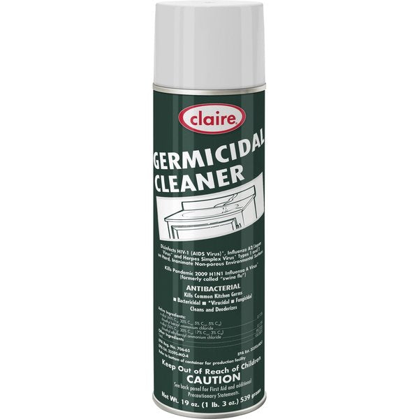 Germicidal Disinfectant Cleaner, 20 oz. Aerosol Can, Unscented