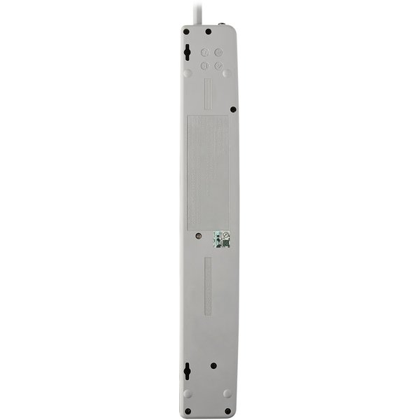 Surge Protector Strip, 7 Outlet, Gray