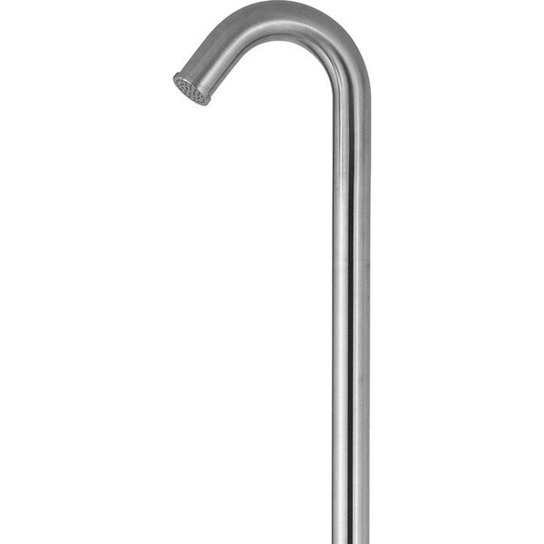 Outdoor Brushed Stainless Steel Shower System-Wave Outdoor Shower