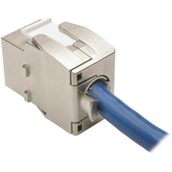 Keystone Jack, Shielded, Cat6a, Cat6a, Gray