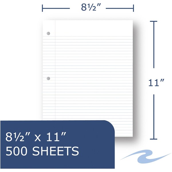 Case of Loose Leaf Paper, 500 sht/pk, 8