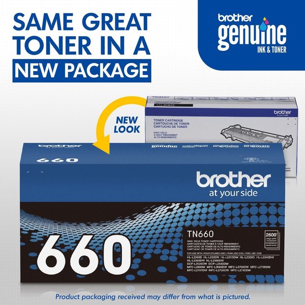 Toner For TN660, 2.6K Pages