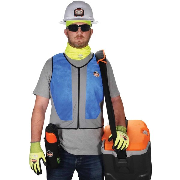 Cooling Vest, 4 hr. Time, M Size, Blue