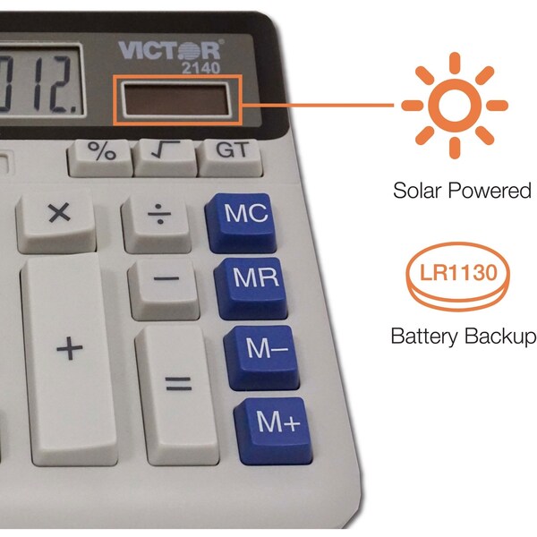Desktop Calculator, Basic, 6in.Lx7-1/2in.W