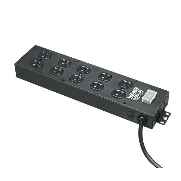 PDU, 120V, 10 Outlet, 15 ft., Black