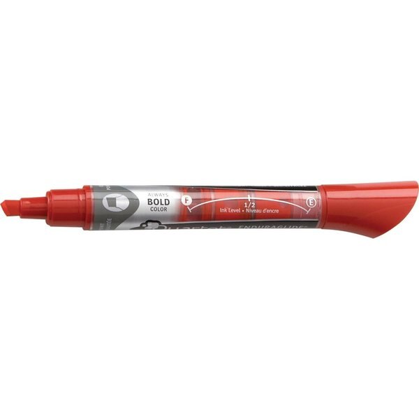 Dry Erase Marker, Chisel Tip, Red, PK12 Low Odor