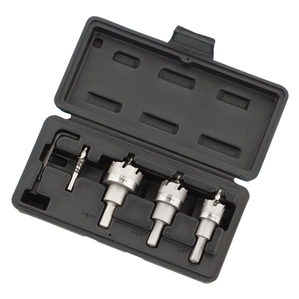 Hole Cutter Set, 7/8, 1-1/8, 1-3/8 In, 4 Pc
