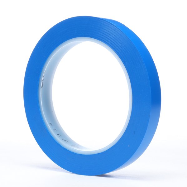 Vinyl Tape, 471 Blue, 1/2in. x 36 Yd, PK72