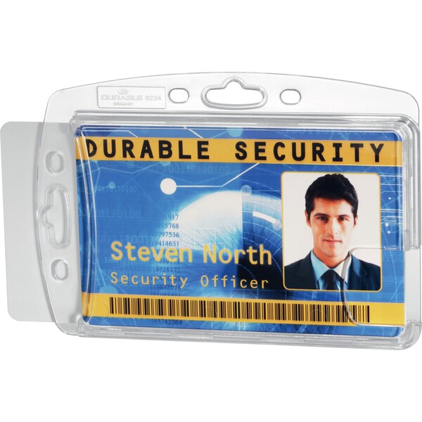 ID Badge Holder, Dual, Shell Style, PK10