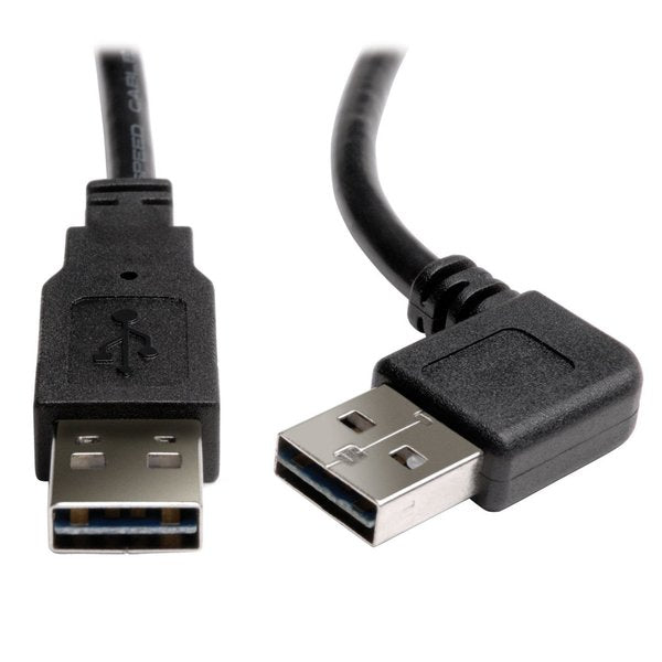 USB Reversible 2.0 Cable, R/L A, A, M/M, 6ft