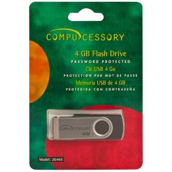 Password Protected USB Flash Drives, 4 Gb