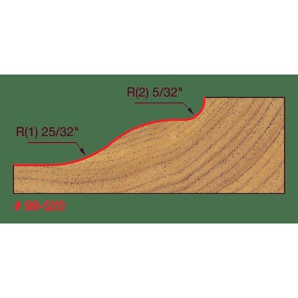 Raised Panel Bit (Quadra-Cut), 3-1/2