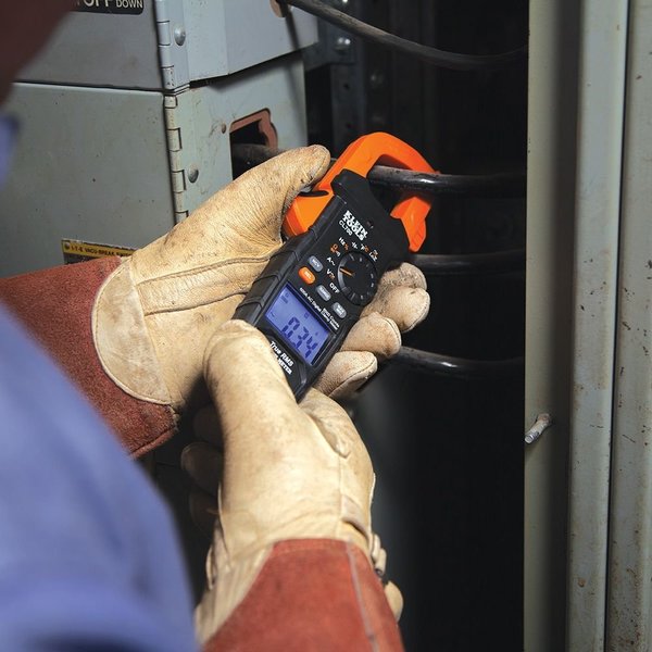 Clamp Meter, LCD, 600 A, 1.4 in (36 mm) Jaw Capacity, Cat IV 600V Safety Rating