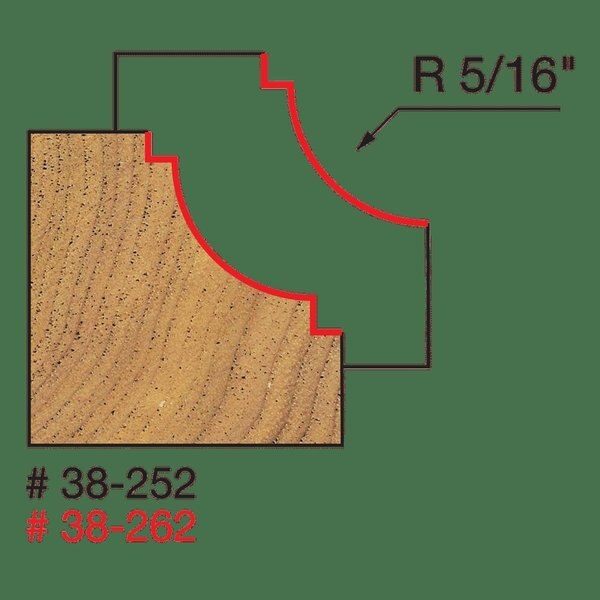 Radius Classical Cove Bit, 5/16