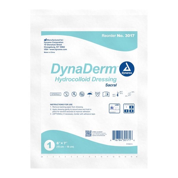 DynaDerm Hydrocolloid Dressing-S, PK60