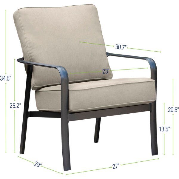Cortino 5-Piece Commercial-Grade Patio Seating Set