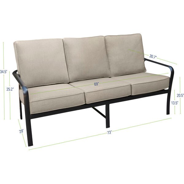 Cortino 5-Piece Commercial-Grade Patio Seating Set