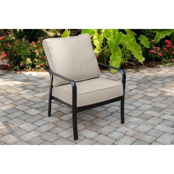 Cortino Aluminum Club Chair with Plush Sunbrella Cushions