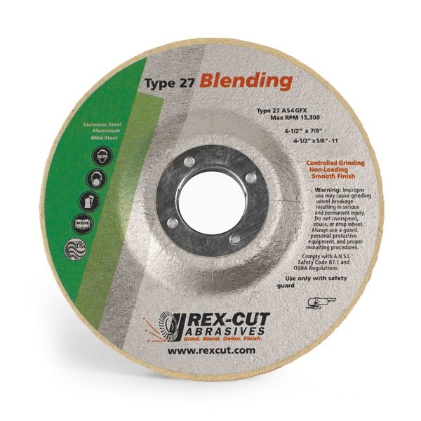 Grinding Disc 4 1/2 X 1/4 X 7/8 T27 A54 Gfx