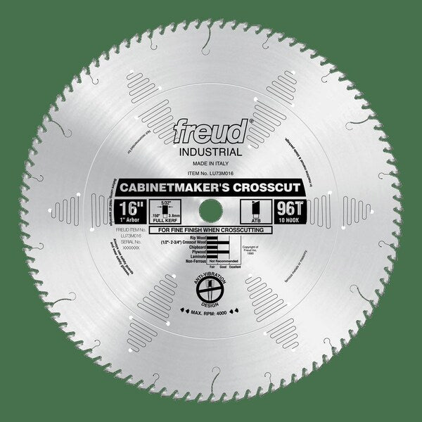 Cabinetmakers Crosscut Blade, 16