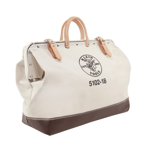 Wide-Mouth Tool Bag, Heavy-Duty #8 Natural Canvas, 1 Pockets