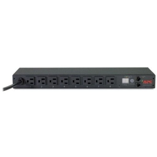 PDU, 15A, 8 Outlet, 12 ft, Black