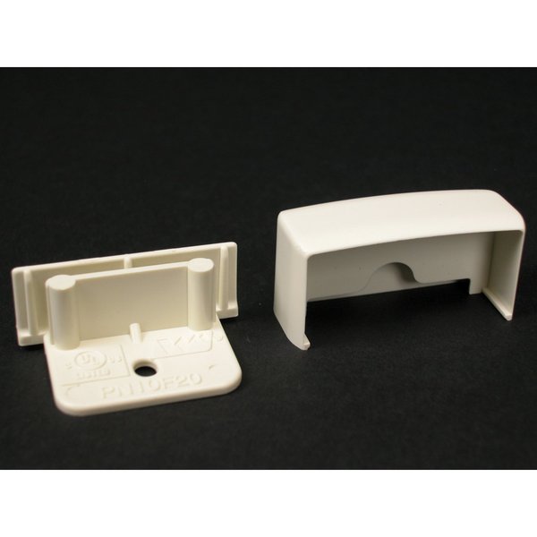 Blank End, Ivory, PVC, Ends