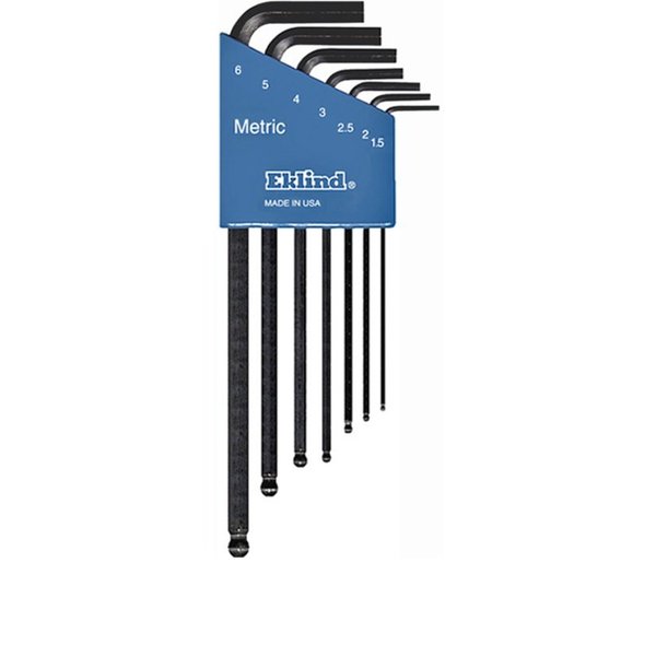 7 Piece Metric L-Shape Hex Key Set, 13607