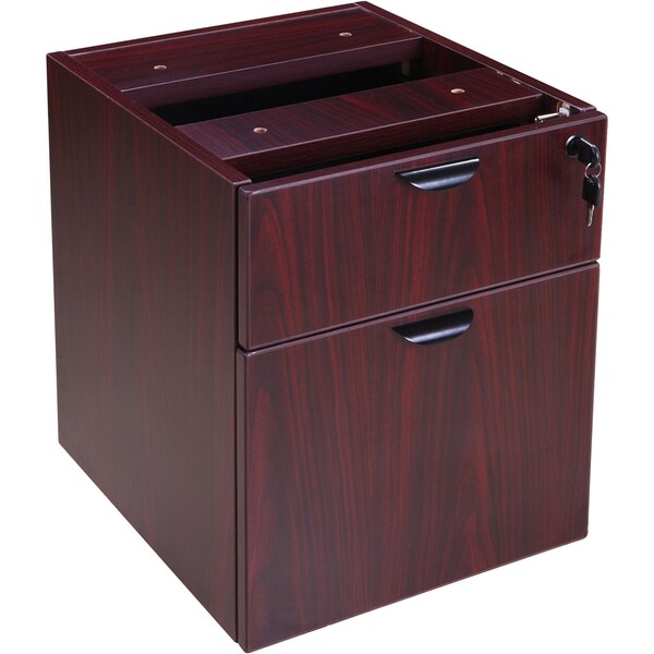 Pedestal, 2 Hanging, 3/4 Box/File, Mahogany