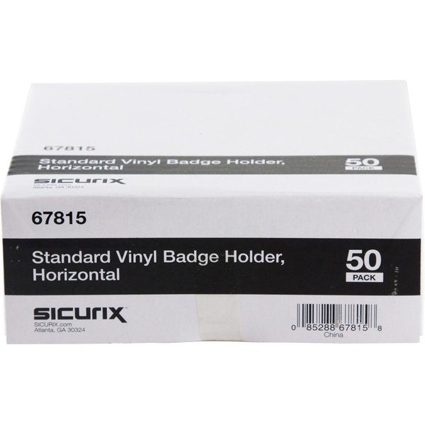 ID Badge Holder, Horizontal, PK50