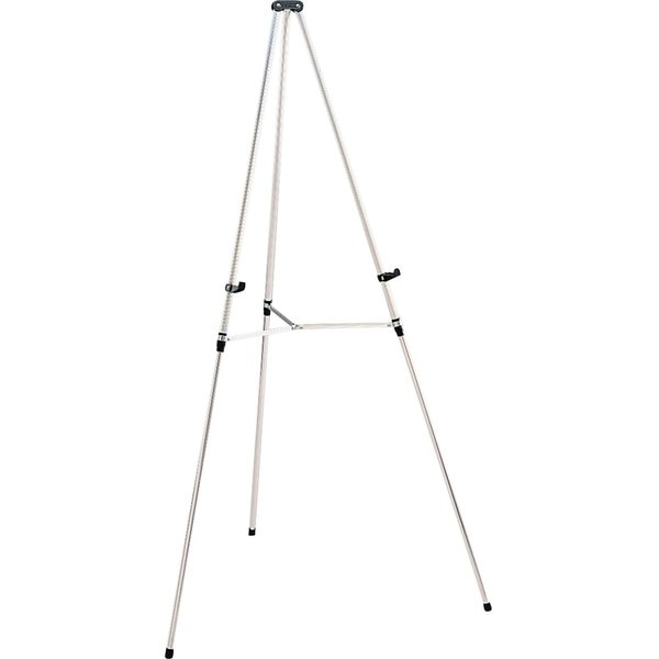 Portable Telescoping Display Easel, Silver