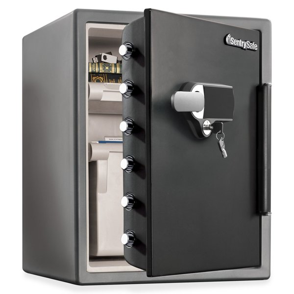 Fire Rated Security Safe, 2.05 cu ft, 124.8 lb, Not Rated Fire Rating