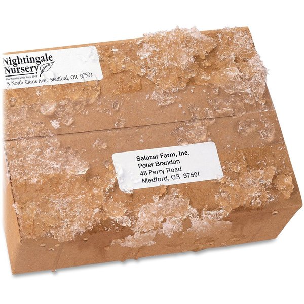 AveryÂ® WeatherProofâ¢ Mailing Labels with TrueBlockÂ® Technology for Laser Printers 5524, 3-1/3