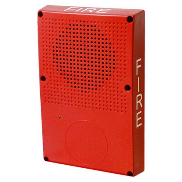 Outdoor Speaker Strobe, Marked Fire, Red
