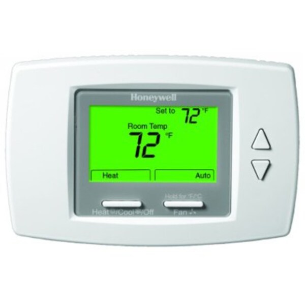 Fan Coil Thermostat, Line Voltage, White