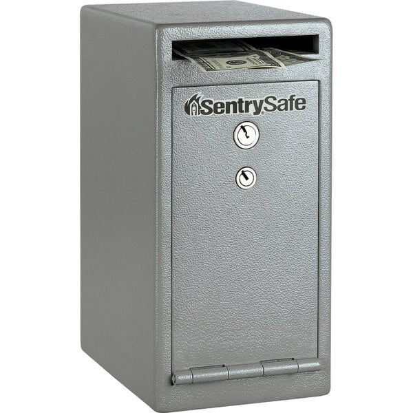 Drop Slot Depository Safe, with Dual Keyed 29 lb, 0.39 cu ft, Solid Steel