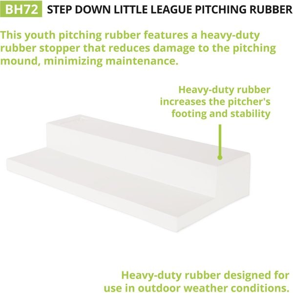 Little League Step Down Pitching Rubber
