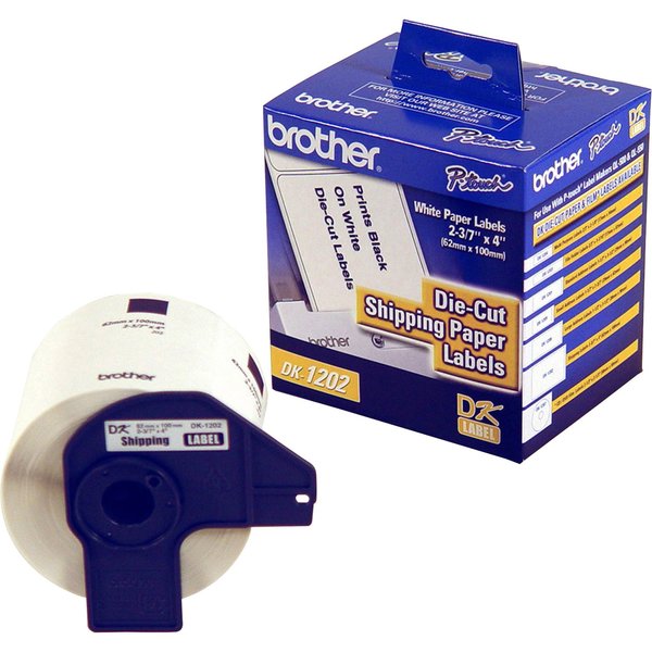 Printer Label, Black/White, Labels/Roll: 300