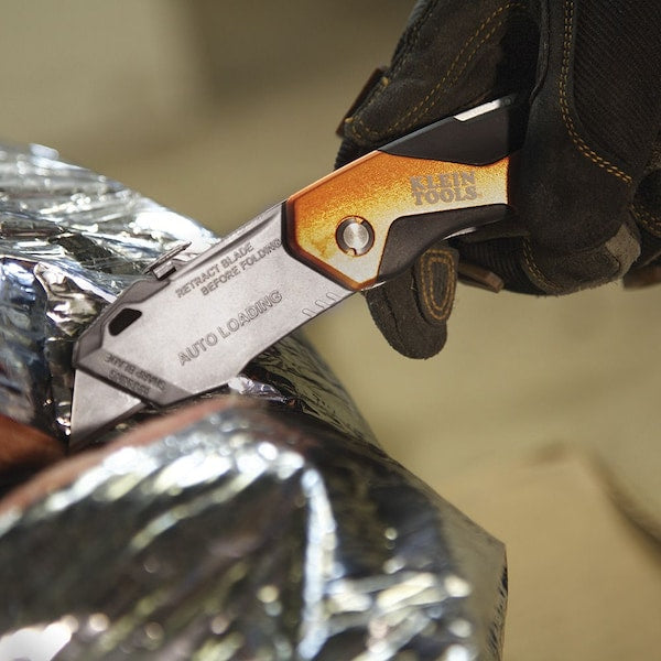 Folding Utility Knife, Retractable, Utility, General Purpose, Rubber